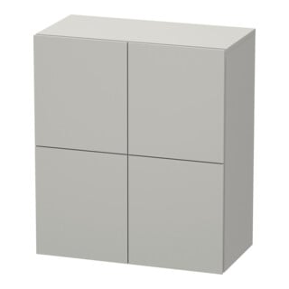 Duravit L-Cube Demi-colonne 70x36,3x80cm, 2 portes, béton gris mat