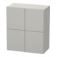 Duravit L-Cube Demi-colonne 70x36,3x80cm, 2 portes, béton gris mat-1