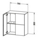 Duravit L-Cube Demi-colonne 70x36,3x80cm, 2 portes, blanc brillant