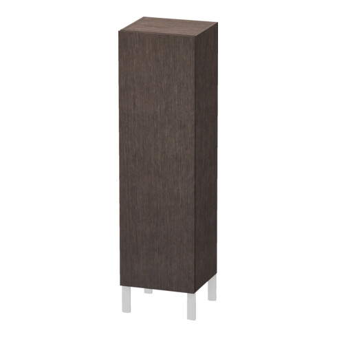 Duravit L-Cube demi-colonne individuel, porte droite, chêne foncé brossé
