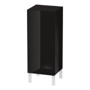 Duravit L-Cube demi-colonne individuel, porte droite, noir brillant