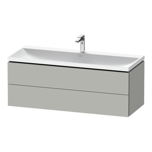 Duravit L-Cube Ensemble de meubles 120x48x48 cm, m HL, gris béton, 2 tiroirs