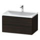 Duravit L-Cube Ensemble de meubles 80x48x48 cm, avec HL, noyer teinté, 2 tiroirs-1