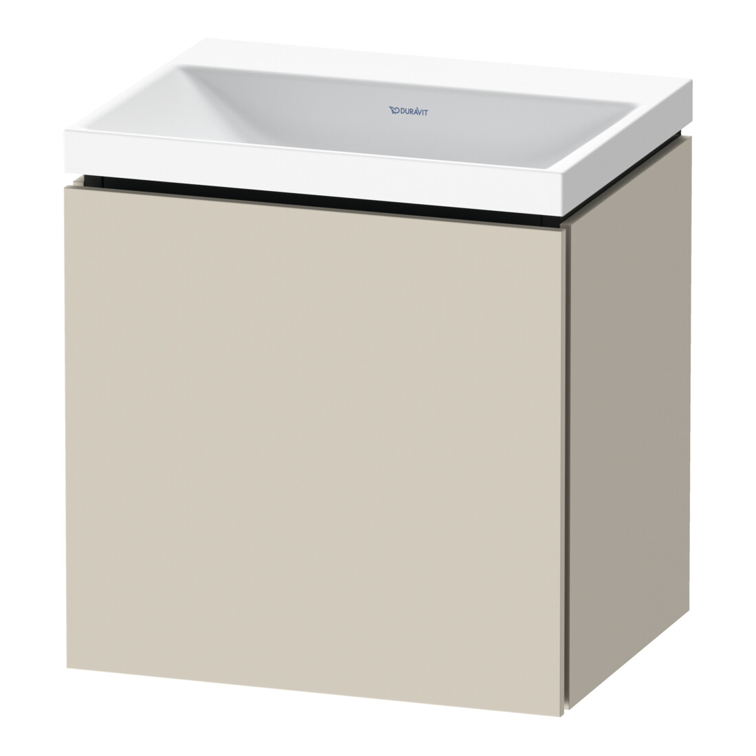 Duravit L-Cube Ensemble meuble 45x35x48 cm, 1 porte, à droite, sans poignée, taupe mat
