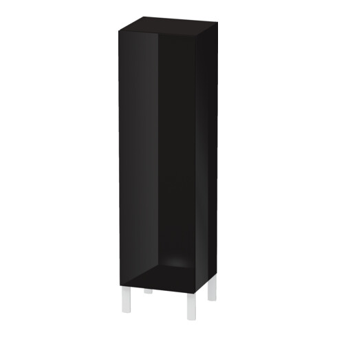 Duravit L-Cube individual Armoire mi-haute, porte gauche, noir brillant