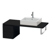 Duravit L-Cube Meuble bas 32x54,7 cm, blanc œuf, sans poignée, 2 tiroirs