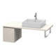 Duravit L-Cube Meuble bas 32x54,7 cm, taupe mat, avec console, 1 tiroir-1