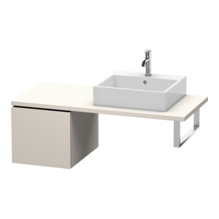 Duravit L-Cube meuble bas 42x54,7 cm, taupe mat, pour console, 1 tiroir