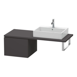 Duravit L-Cube Meuble bas 52x54,7 cm, graphite mat, f Kons, 1 tiroir