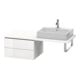 Duravit L-Cube Meuble bas 62x54,7 cm, taupe mat, 2 tiroirs