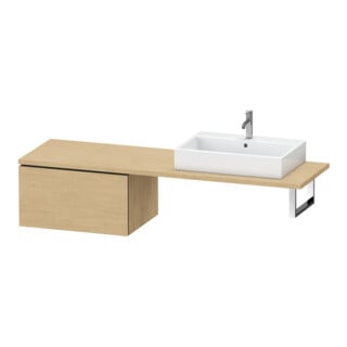 Duravit L-Cube Meuble bas 72x54,7 cm, Chêne Naturel, pour console, 1 tiroir