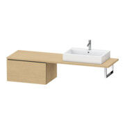 Duravit L-Cube Meuble bas 72x54,7 cm, Chêne Naturel, pour console, 1 tiroir