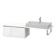 Duravit L-Cube Meuble bas 82x54,7 cm, blanc brillant, avec console, 1 tiroir