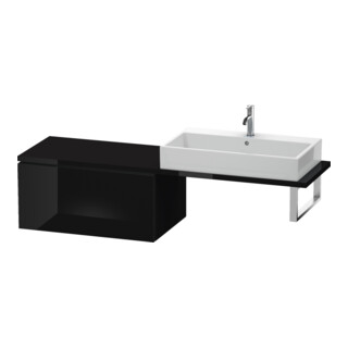 Duravit L-Cube Meuble bas 82x54,7 cm, blanc brillant, pour console, 1 tiroir