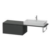 Duravit L-Cube Meuble bas 82x54,7 cm, graph ma, avec console, 1 tiroir