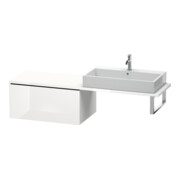Duravit L-Cube Meuble bas 82x54,7 cm, graph ma, avec console, 1 tiroir-4