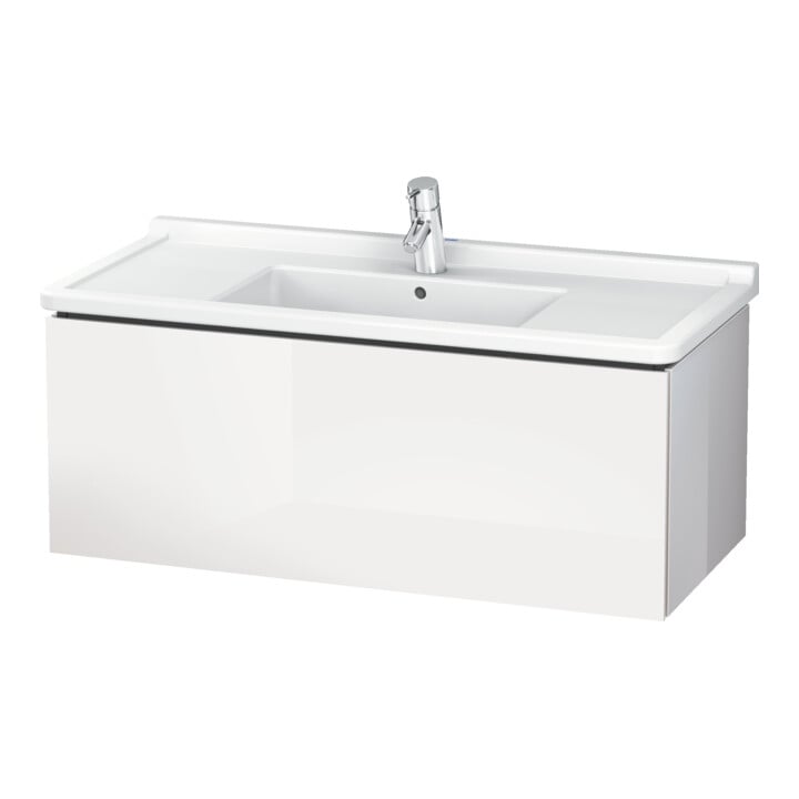 Duravit L-Cube Meuble sous lavabo 102x46,9 cm, blanc mat, 1 tiroir, suspendu
