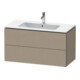 Duravit L-Cube Meuble sous lavabo 102x48,1 cm, beige, 2 tiroirs, suspendu