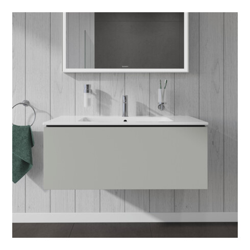 Duravit L-Cube Meuble sous lavabo 102x48,1 cm, béton gris, 1 tiroir, suspendu