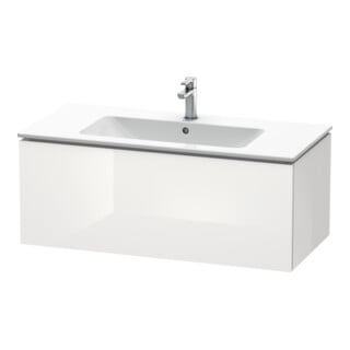 Duravit L-Cube Meuble sous lavabo 102x48,1 cm, blanc brillant, 1 tiroir, suspendu