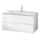Duravit L-Cube Meuble sous lavabo 102x48,1 cm, blanc mat, 2 tiroirs, suspendu
