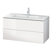 Duravit L-Cube Meuble sous lavabo 102x48,1 cm, blanc mat, 2 tiroirs, suspendu-4