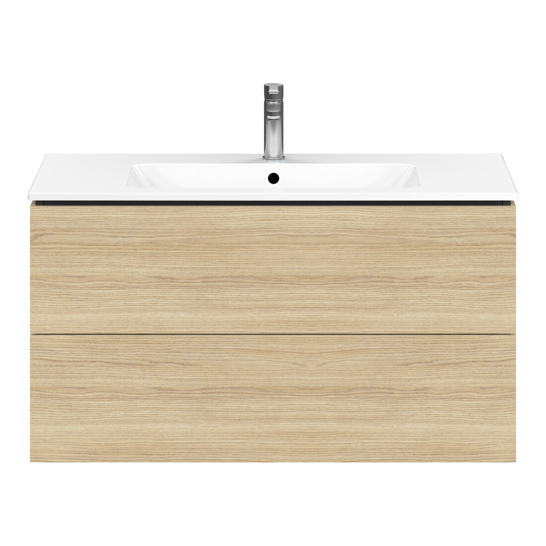 Duravit L-Cube Meuble sous lavabo 102x48,1 cm, blanc œuf, 2 tiroirs, suspendu