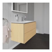 Duravit L-Cube Meuble sous lavabo 102x48,1 cm, blanc œuf, 2 tiroirs, suspendu-4