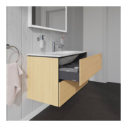 Duravit L-Cube Meuble sous lavabo 102x48,1 cm, blanc œuf, 2 tiroirs, suspendu-5