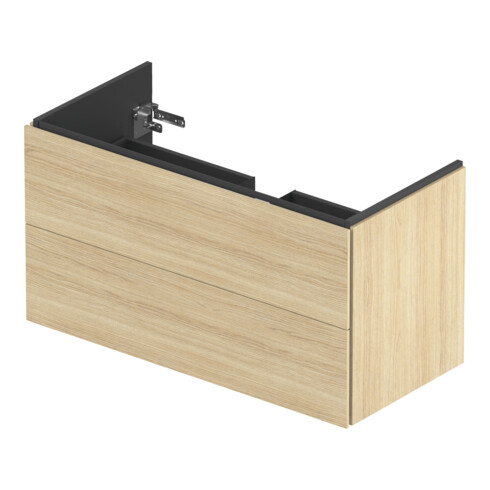Duravit L-Cube Meuble sous lavabo 102x48,1 cm, blanc œuf, 2 tiroirs, suspendu