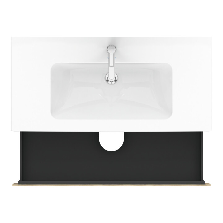 Duravit L-Cube Meuble sous lavabo 102x48,1 cm, blanc œuf, 2 tiroirs, suspendu