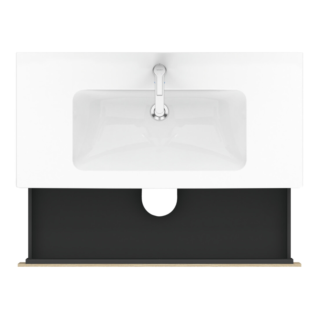Duravit L-Cube Meuble sous lavabo 102x48,1 cm, blanc œuf, 2 tiroirs, suspendu