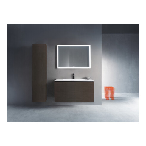 Duravit L-Cube Meuble sous lavabo 102x48,1 cm, chêne foncé, 2 tiroirs, suspendu