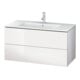 Duravit L-Cube Meuble sous lavabo 102x48,1 cm, œuf marbré, 2 tiroirs, suspendu-4