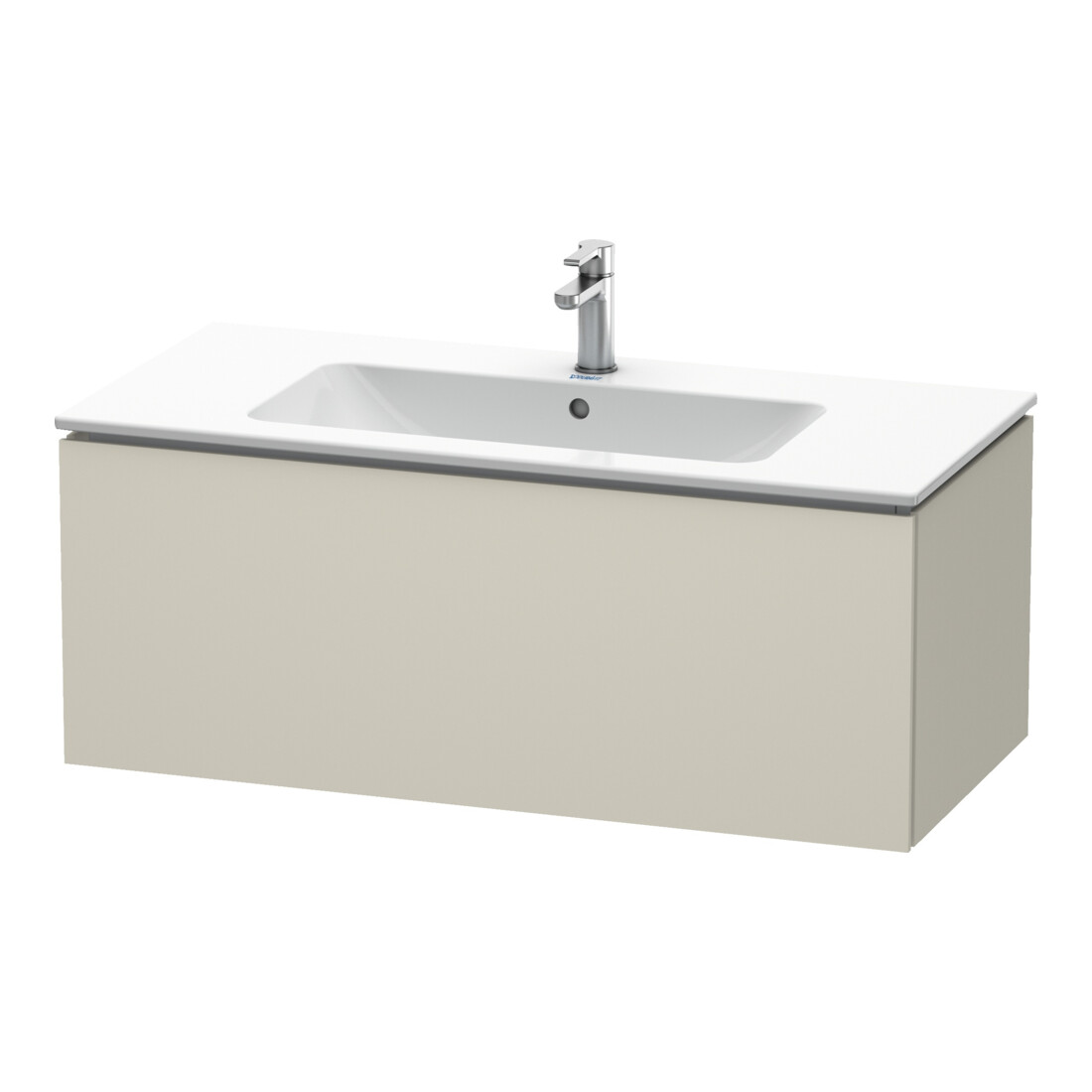 Duravit L-Cube Meuble sous-lavabo 102x48,1 cm, Tau mat, 1 tiroir, suspendu