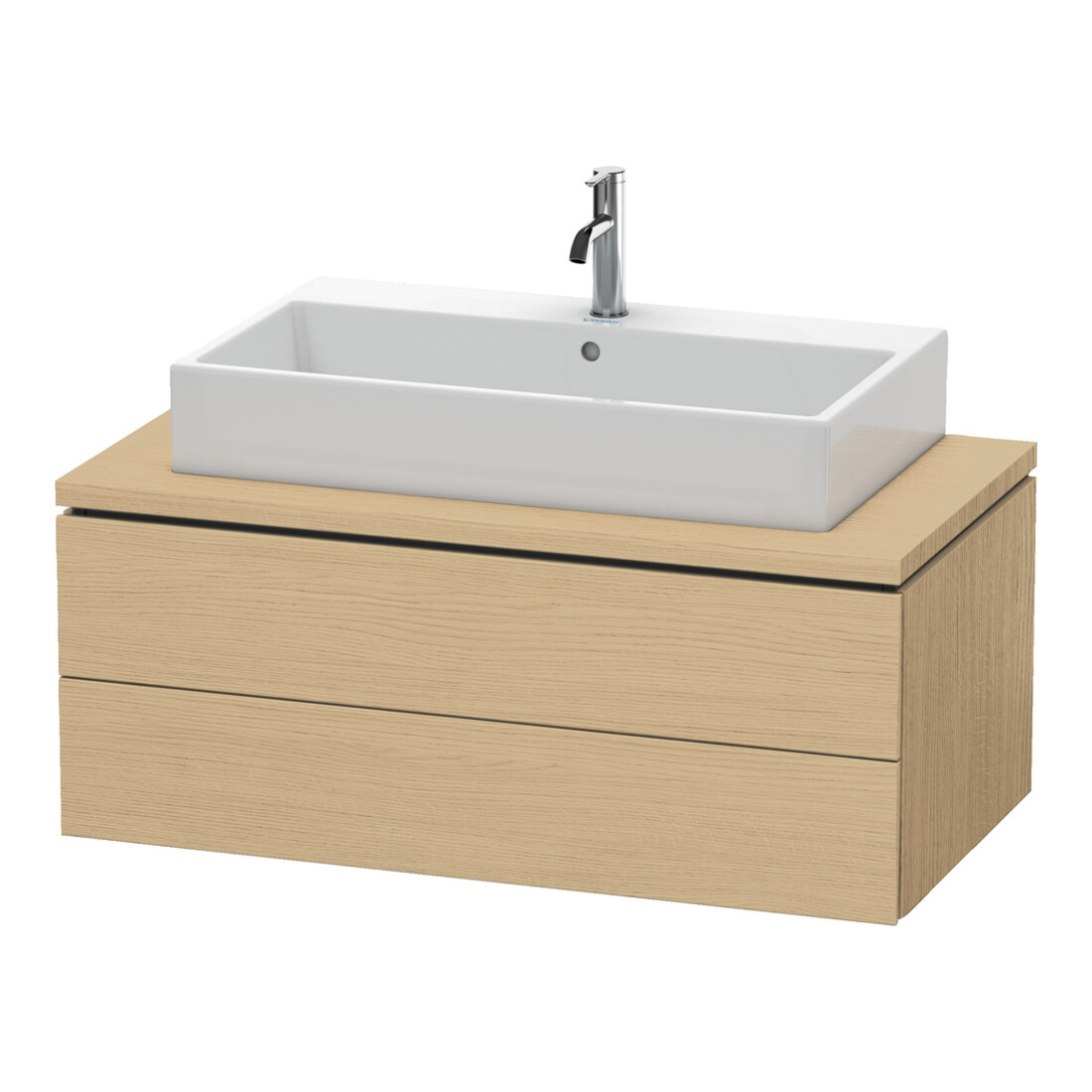 Duravit L-Cube Meuble sous lavabo 102x54,7 cm, blanc œuf, 2 tiroirs