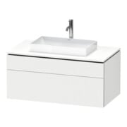 Duravit L-Cube Meuble sous lavabo 102x55 cm, blanc mat, 1 tiroir, 1 coulissant, suspendu