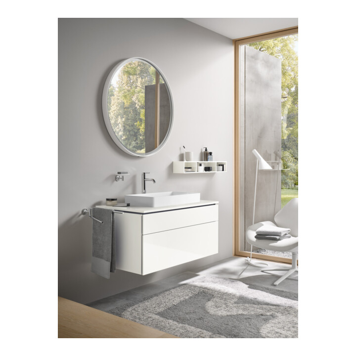 Duravit L-Cube Meuble sous lavabo 102x55 cm, blanc mat, 1 tiroir, 1 coulissant, suspendu