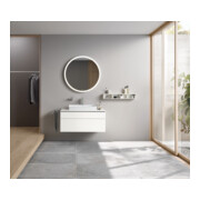 Duravit L-Cube Meuble sous lavabo 102x55 cm, blanc mat, 1 tiroir, 1 coulissant, suspendu-4