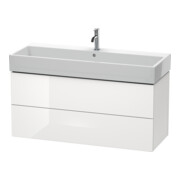 Duravit L-Cube Meuble sous lavabo 118,4 x 45,9 cm, 2 tiroirs, suspendu, bas mat-3