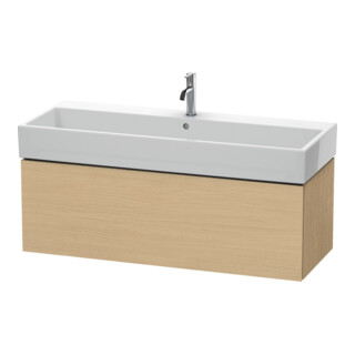 Duravit L-Cube Meuble sous lavabo 118,4 x 45,9 cm, chêne naturel, 1 tiroir, suspendu