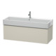 Duravit L-Cube Meuble sous lavabo 118,4 x 45,9 cm, taupe, 1 tiroir, suspendu-1