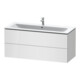 Duravit L-Cube Meuble sous lavabo 122x48,1 cm, blanc brillant, 2 tiroirs, suspendu-4