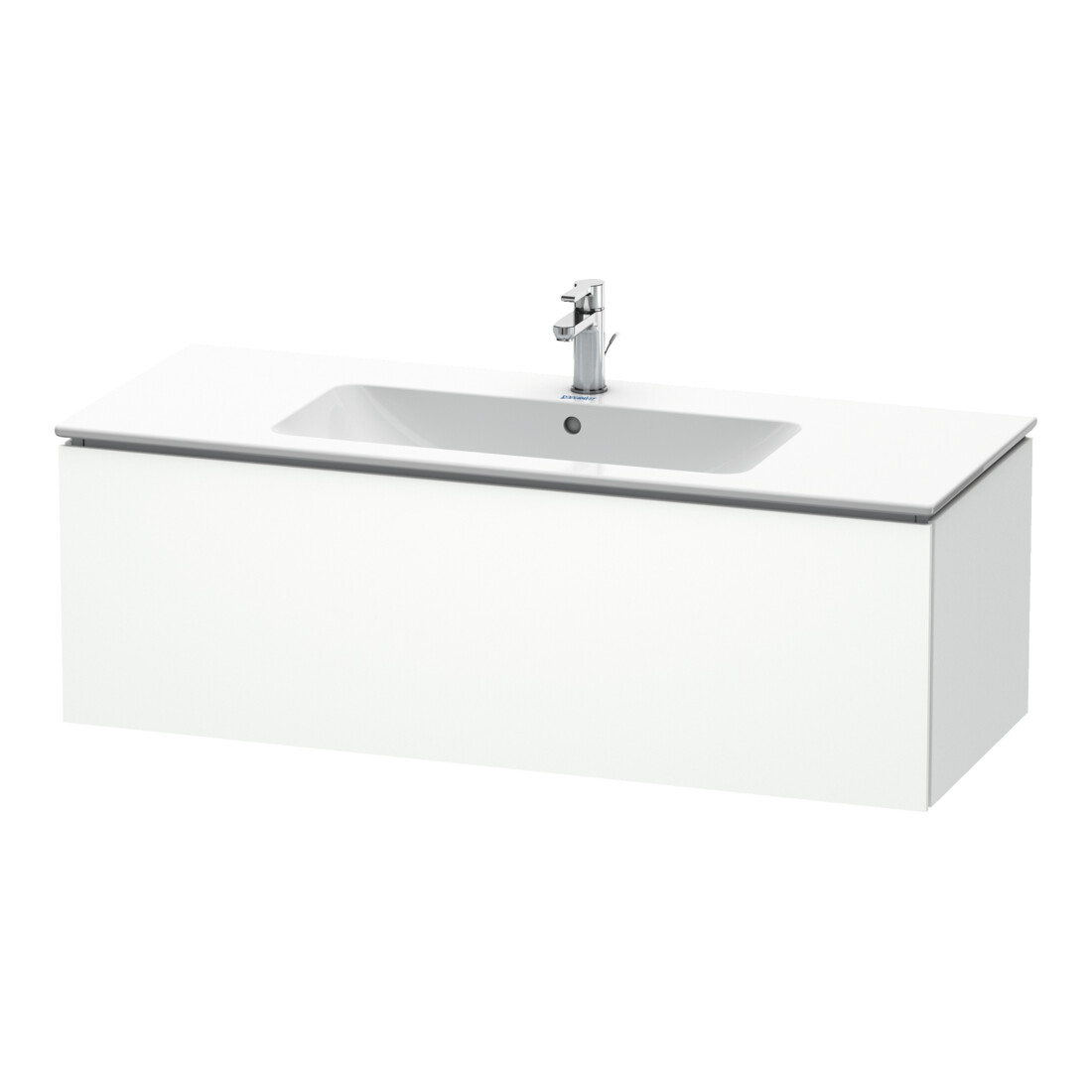 Duravit L-Cube Meuble sous lavabo 122x48,1 cm, blanc mat, 1 tiroir, suspendu