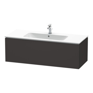 Duravit L-Cube Meuble sous lavabo 122x48,1 cm, graphite mat, 1 tiroir, suspendu