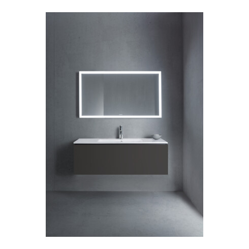 Duravit L-Cube Meuble sous lavabo 122x48,1 cm, graphite mat, 1 tiroir, suspendu
