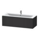 Duravit L-Cube Meuble sous lavabo 122x48,1 cm, graphite mat, 1 tiroir, suspendu