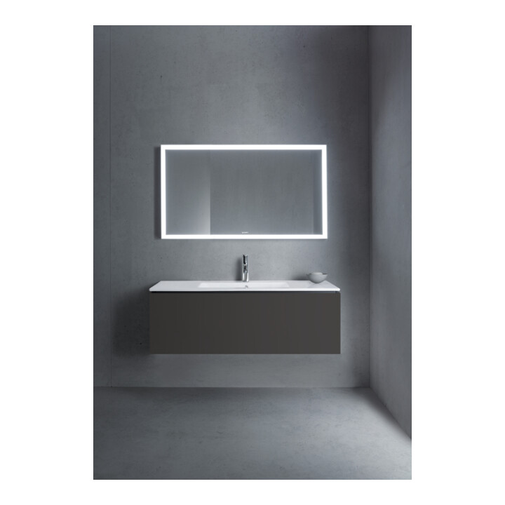 Duravit L-Cube Meuble sous lavabo 122x48,1 cm, graphite mat, 1 tiroir, suspendu