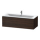 Duravit L-Cube Meuble sous lavabo 122x48,1 cm, noyer, 1 tiroir, suspendu