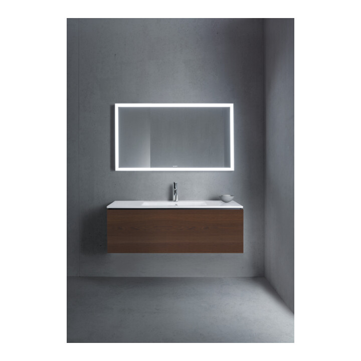 Duravit L-Cube Meuble sous lavabo 122x48,1 cm, noyer, 1 tiroir, suspendu